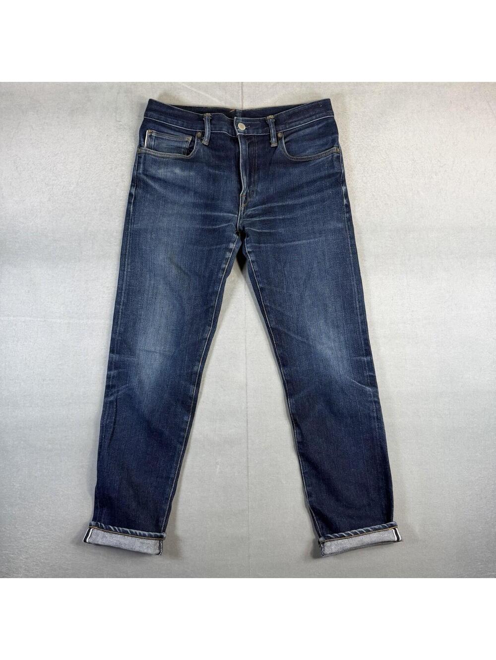 Slim Straight Men's Jeans in Dark Indigo Wash